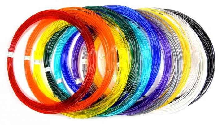 Набор пластика PLA для 3D ручек 15 цветов PLA-15